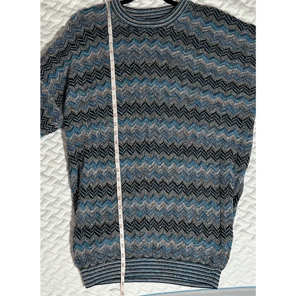 Vintage Tundra Canada Sweater Coogi Style Y2K Knit  Blue & Gray Sz L
